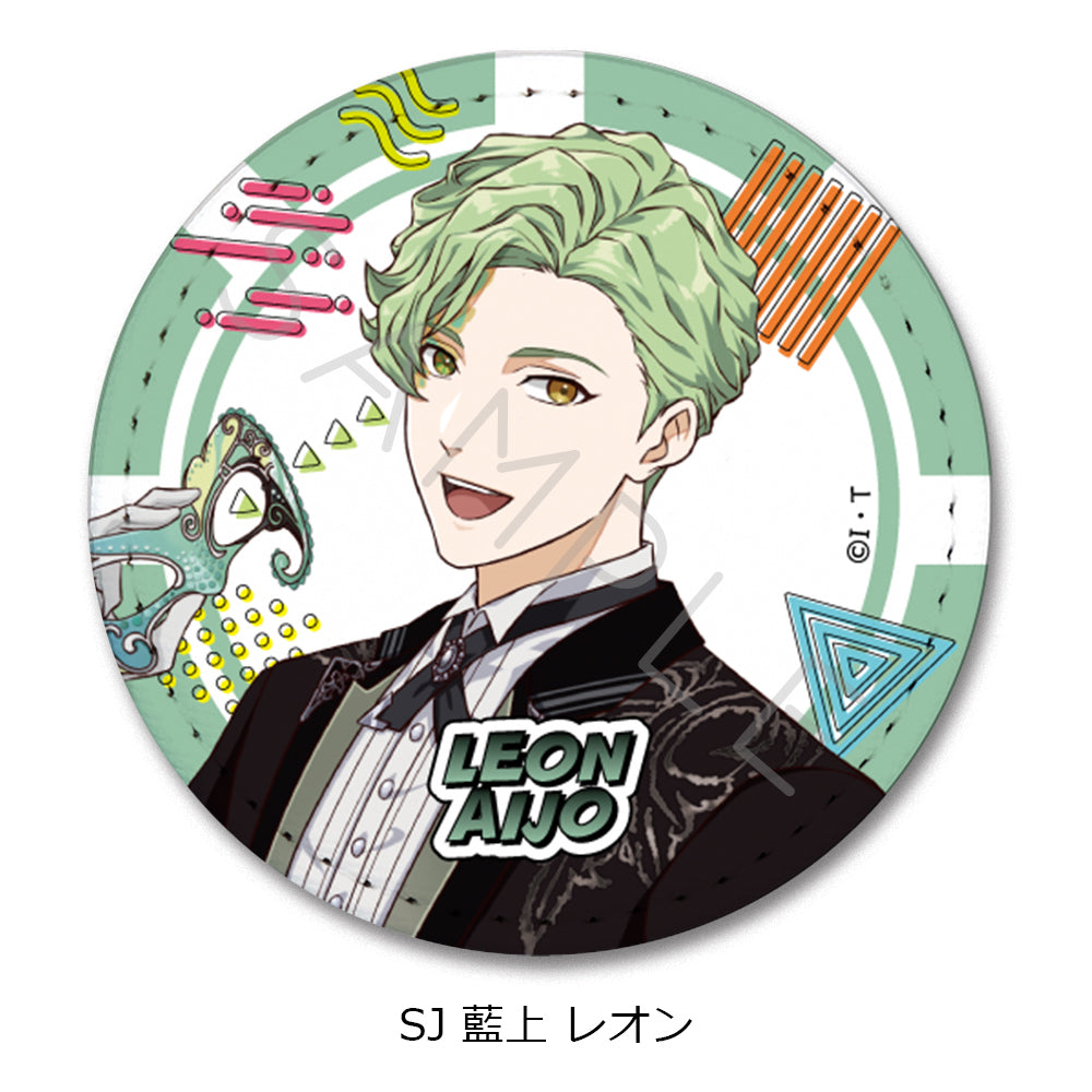 『ライドカメンズ』第2弾 レザーバッジ(丸形) SJ 藍上レオン