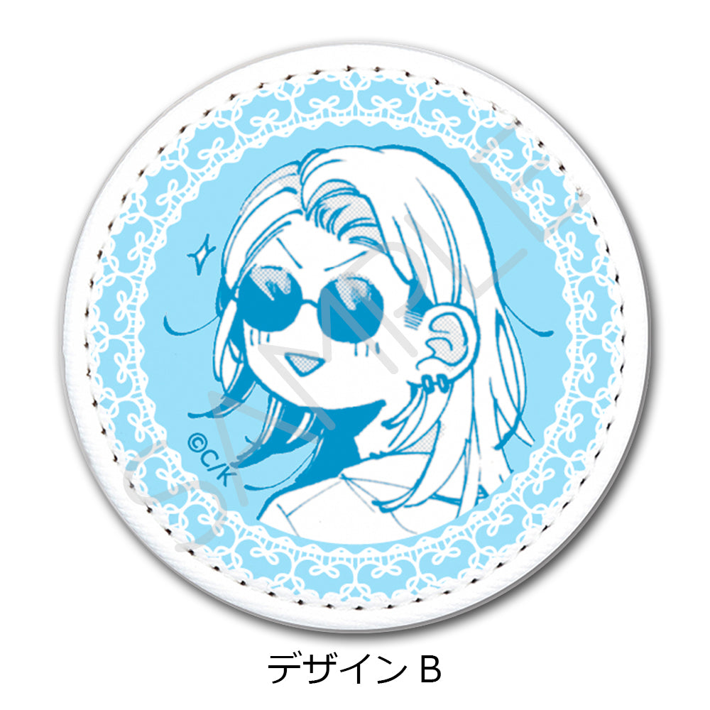 『恋せよまやかし天使ども』レザーバッジ(丸形) デザインB