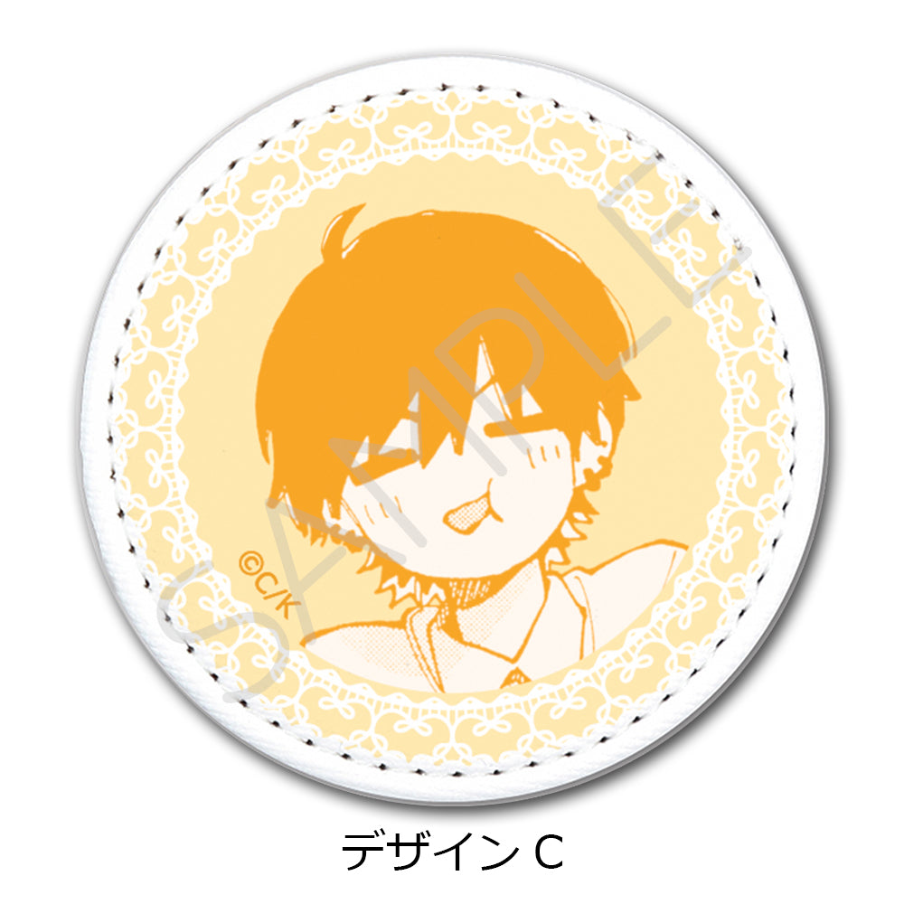 『恋せよまやかし天使ども』レザーバッジ(丸形) デザインC