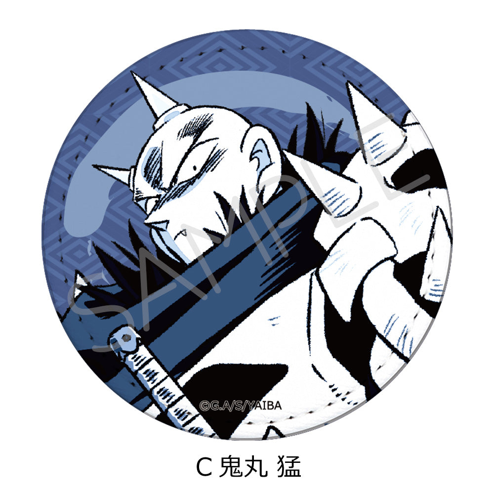 『真・侍伝YAIBA』レザーバッジ(丸形) C 鬼丸猛