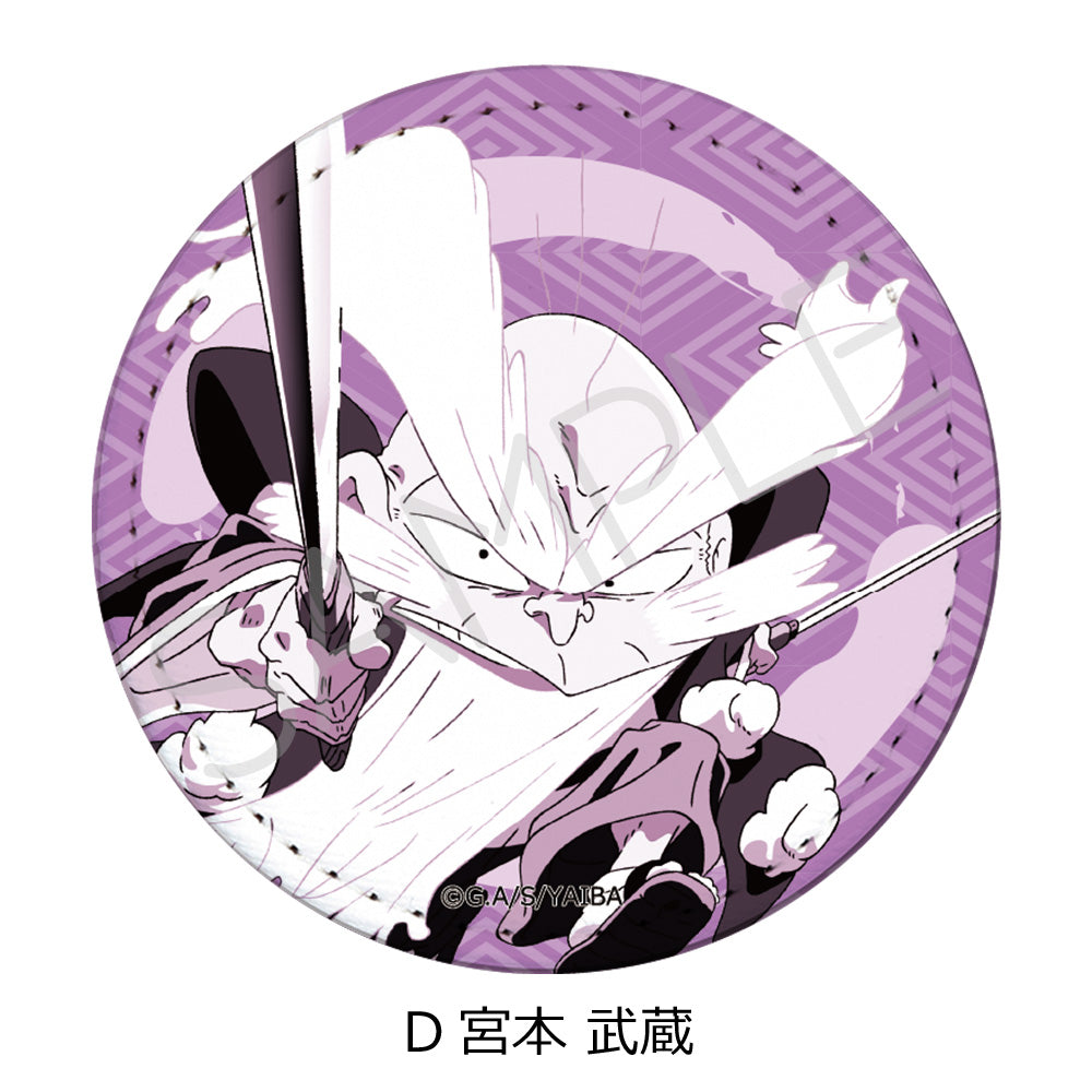 『真・侍伝YAIBA』レザーバッジ(丸形) D 宮本武蔵