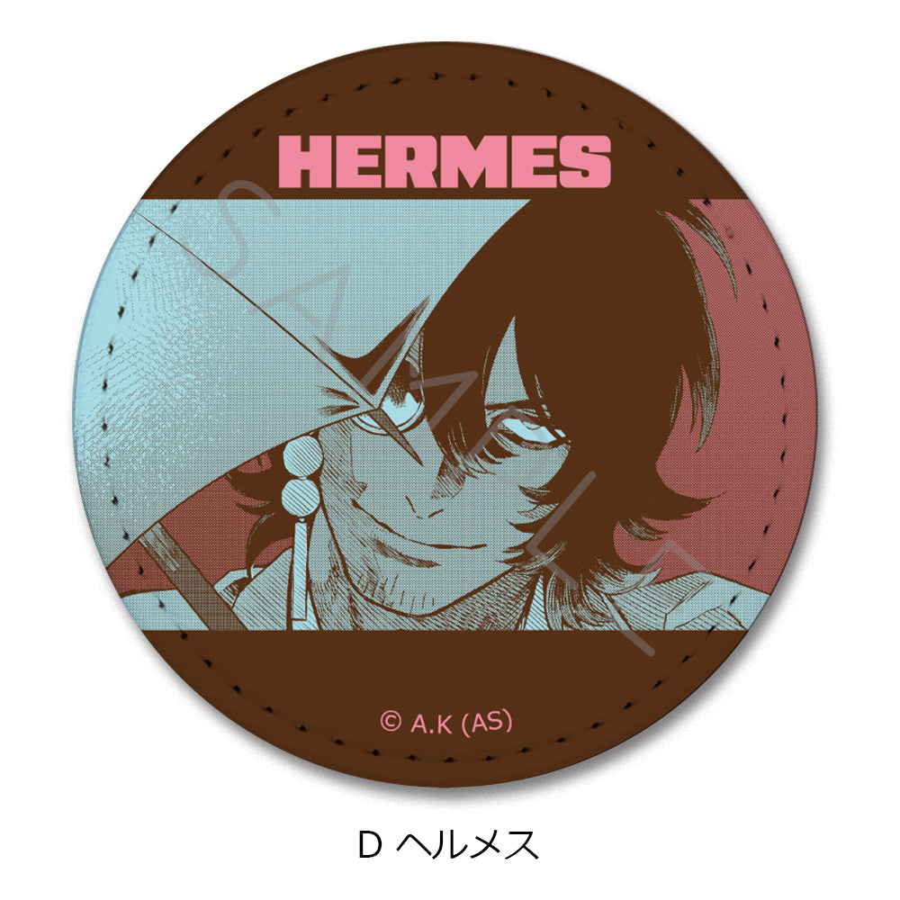 『冥王の柘榴』レザーバッジ(丸形) D ヘルメス