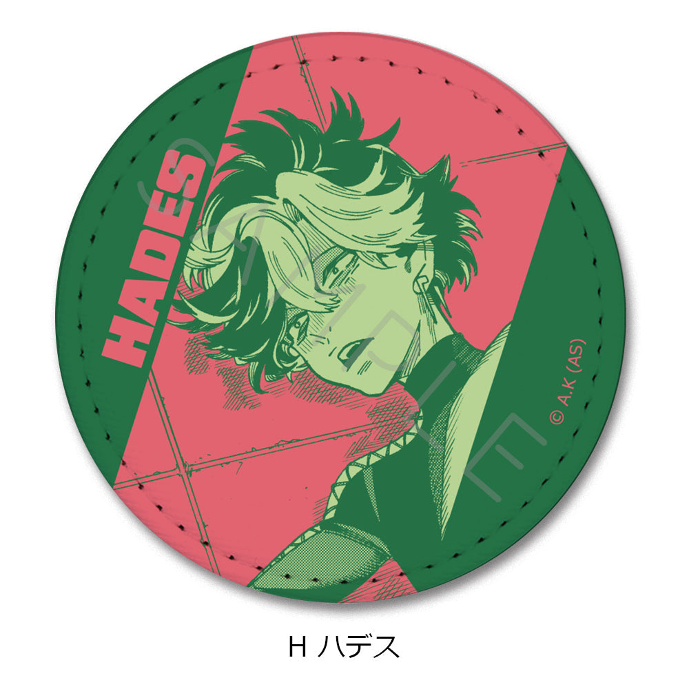 『冥王の柘榴』レザーバッジ(丸形) H ハデス
