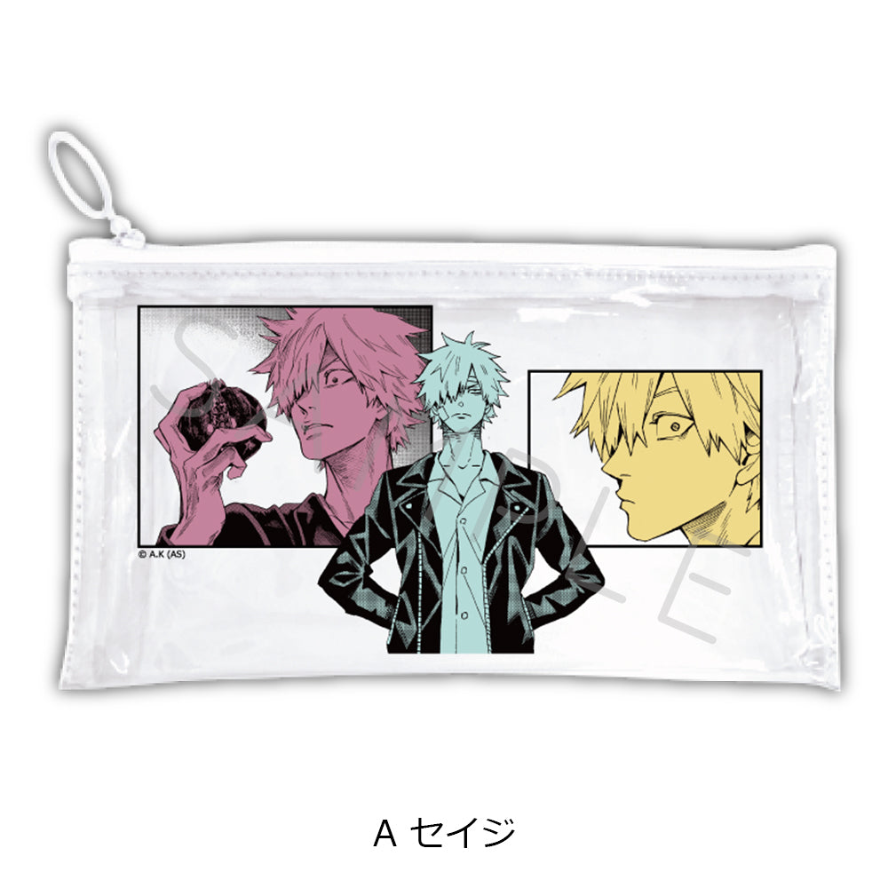 『冥王の柘榴』フラットクリアポーチ A セイジ