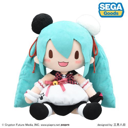 『初音ミク』パンダ饅頭 ふわぷち ぬいぐるみ(LL)