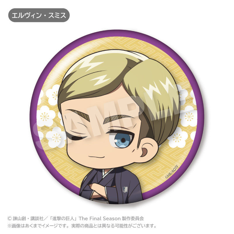 進撃の巨人 エルヴィン確定ランダム缶バッジ （全8種）BOX – IG