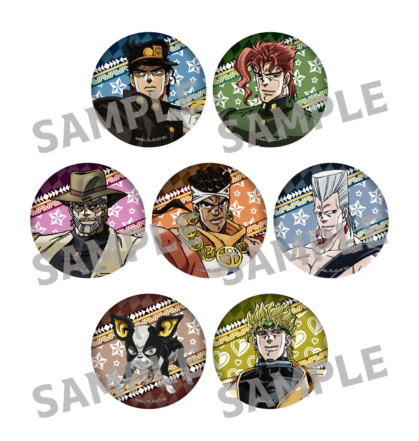 ジョジョの奇妙な冒険 スターダストクルセイダース』缶バッジ