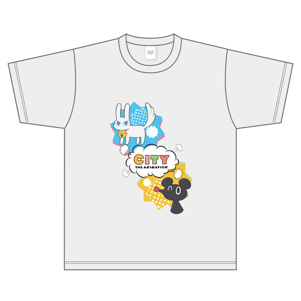 『CITY THE ANIMATION』TシャツA (グレー)  Mサイズ