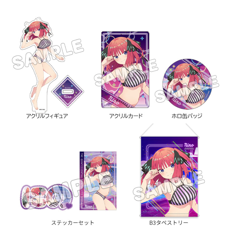 五等分の花嫁*』アクリルキーホルダー&缶バッジセット04/四葉