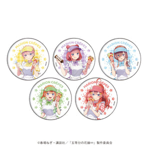 『五等分の花嫁∽』ホログラム缶バッジ(57mm)01/クレープ店員ver. BOX(全5種)(描き下ろしイラスト)