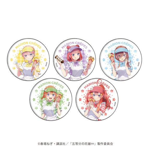 『五等分の花嫁∽』ホログラム缶バッジ(57mm)01/クレープ店員ver. BOX(全5種)(描き下ろしイラスト)