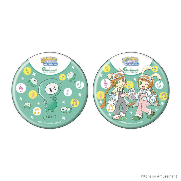 『pop'n music UniLab&PASELIくん』缶バッジ2個セット01/ミミ&ニャミ&PASELIくん(グラフアートイラスト)