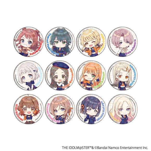 『学園アイドルマスター』ホログラム缶バッジ(57mm)02/シミラールック衣装ver. BOX(全12種)(ミニキャライラスト)