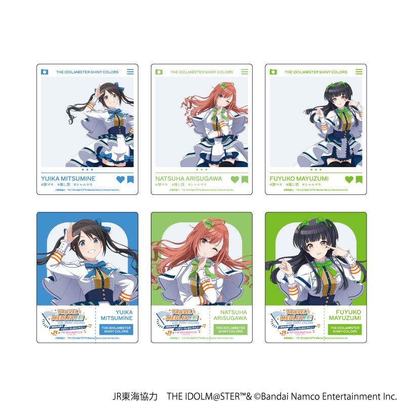 『JR東海×アイドルマスターシリーズ TR@VEL MEDLEY!!!!!! with SHINY COLORS』アクリルカード03/(全6種) コンプリートセット