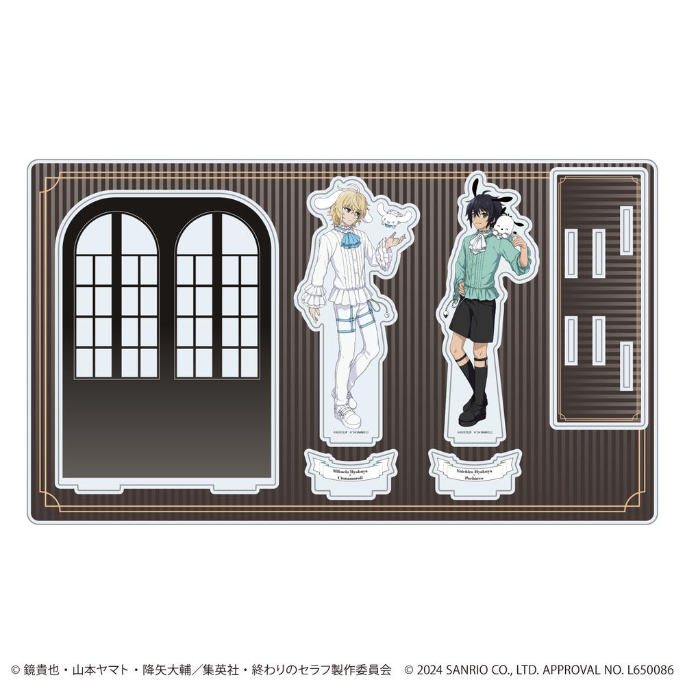 終わりのセラフ　アクリルジオラマ　サンリオ 終わりのセラフ×サンリオキャラクターズ』プレミアム アクリルジオラマ