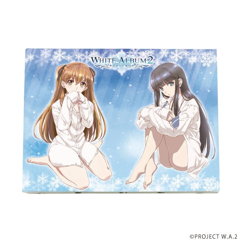 『WHITE ALBUM2』キャンバスボード01/小木曽 雪菜&冬馬 かずさ 彼シャツver.(描き下ろしイラスト)