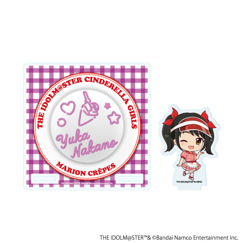 『アイドルマスター シンデレラガールズ』アクリルコースタースタンド10/中野有香 クレープ屋ver.(ミニキャライラスト)