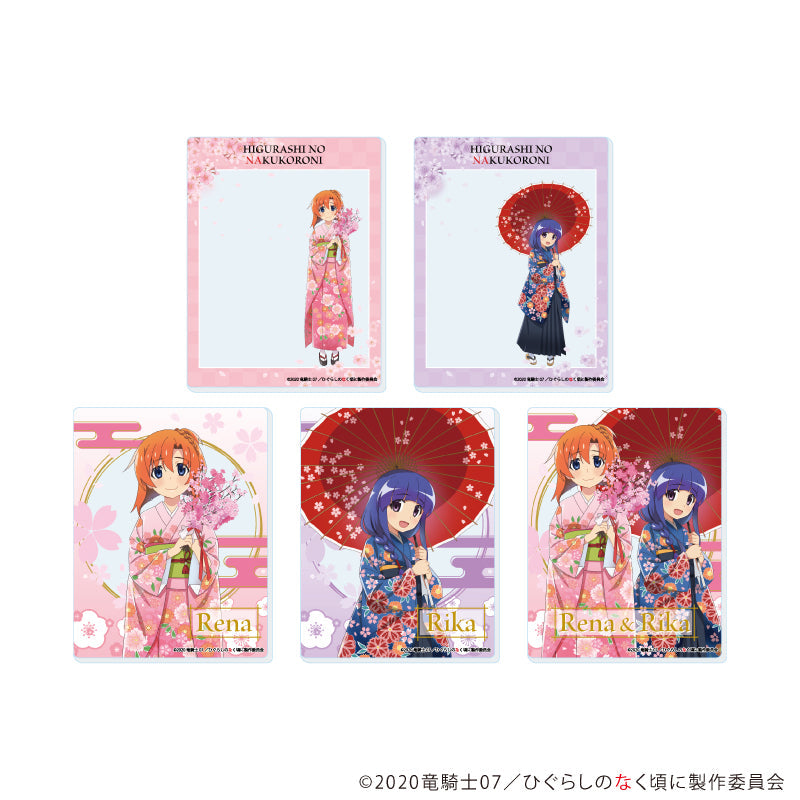 『ひぐらしのなく頃に 卒』アクリルカード02/桜和装ver. BOX(全5種)(描き下ろしイラスト)