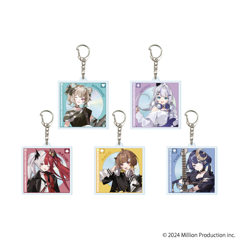 『Million Production』アクリルキーホルダー01/ロックver. BOX(全5種)(描き起こしイラスト)