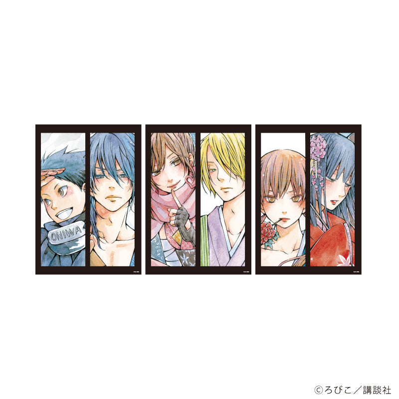 となりの怪物くん』REPLICA GENGA 3枚セット01/コマ割りデザイン