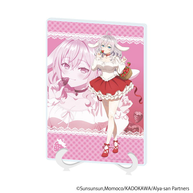 『時々ボソッとロシア語でデレる隣のアーリャさん』アクリルアートボード(A5サイズ)03/アーリャ フルーツ×アニマルver.(描き下ろしイラスト)