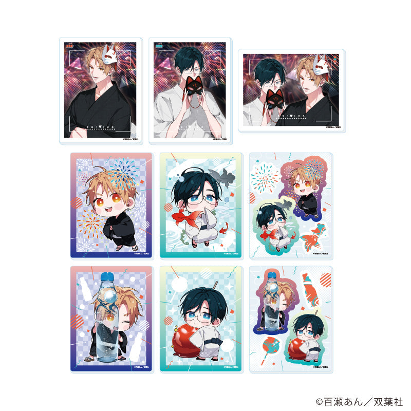 『舌先から恋』アクリルカード01/夏祭りver. コンプリートセット(全9種)(描き下ろしイラスト)