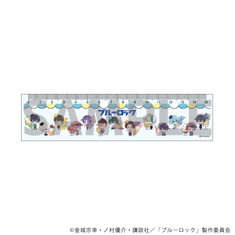 『ブルーロック』定規15cm01/整列デザイン アイスver.(ミニキャライラスト)