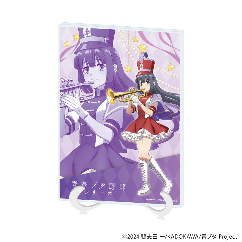 『青春ブタ野郎シリーズ』アクリルアートボード(A5サイズ)04/牧之原翔子 マーチングバンドver.(描き下ろしイラスト)