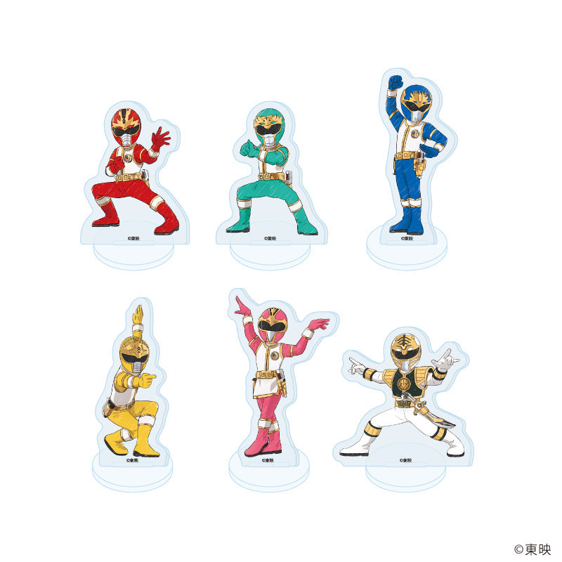 『五星戦隊ダイレンジャー』アクリルぷちスタンド01/コンプリートセット(全6種)(グラフアートイラスト)