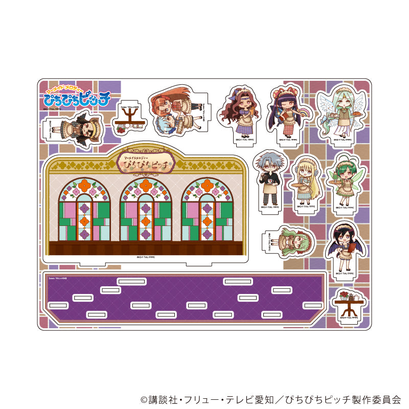 ぴちぴちピッチ ファンメイド アクリルジオラマ マーメイドメロディーぴちぴちピッチ』アクリルジオラマ04/整列