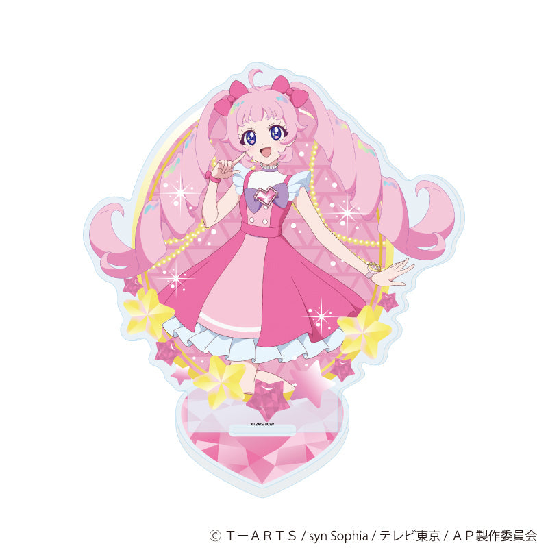Saruwa2♡　ひみつのアイプリ　オーロラアクリルスタンド 4個セット ひみつのアイプリ】 オーロラアクリルスタンド_三ツ葉 アイリ