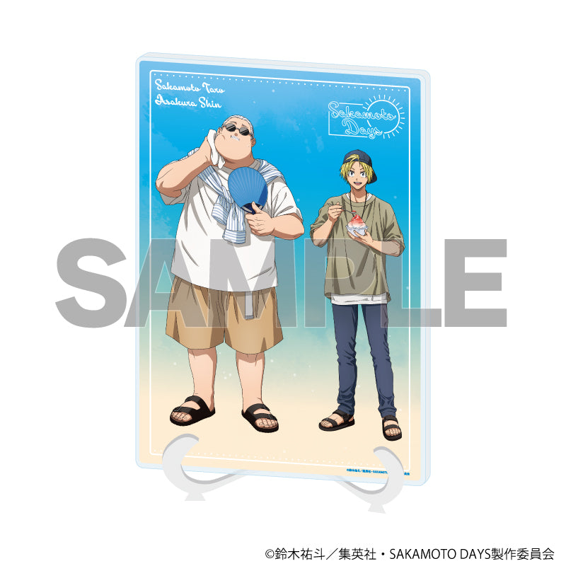 『SAKAMOTO DAYS』アクリルアートボード(A5サイズ)17/坂本太郎&朝倉シン 夏私服ver.(描き下ろしイラスト)