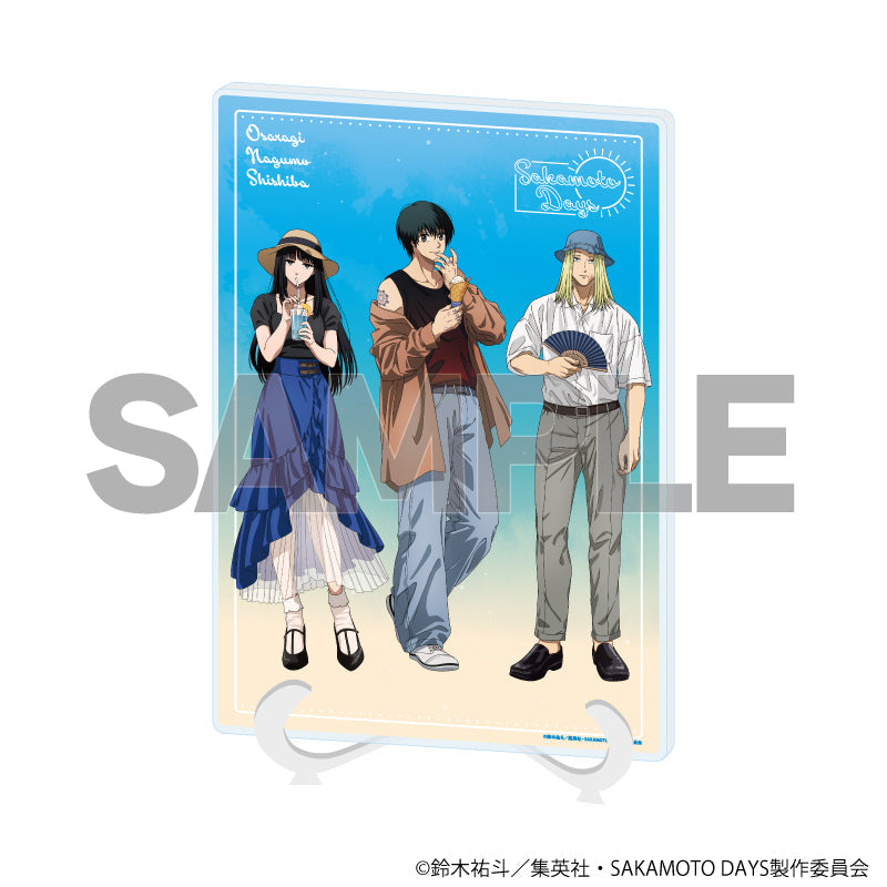 『SAKAMOTO DAYS』アクリルアートボード(A5サイズ)18/南雲&神々廻&大佛 夏私服ver.(描き下ろしイラスト)