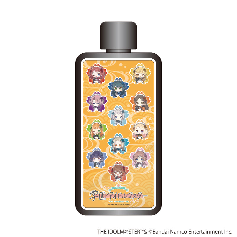 『学園アイドルマスター』フレームスクエアボトル01/集合デザイン 和装メイドver. (ミニキャライラスト)