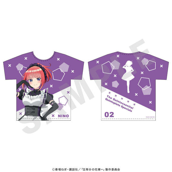 『五等分の花嫁∽』フルグラフィックTシャツ 中野二乃