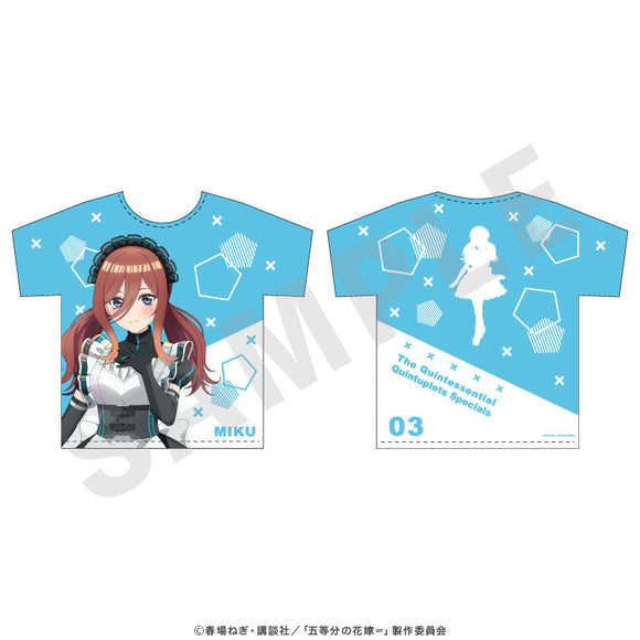 『五等分の花嫁∽』フルグラフィックTシャツ 中野三玖