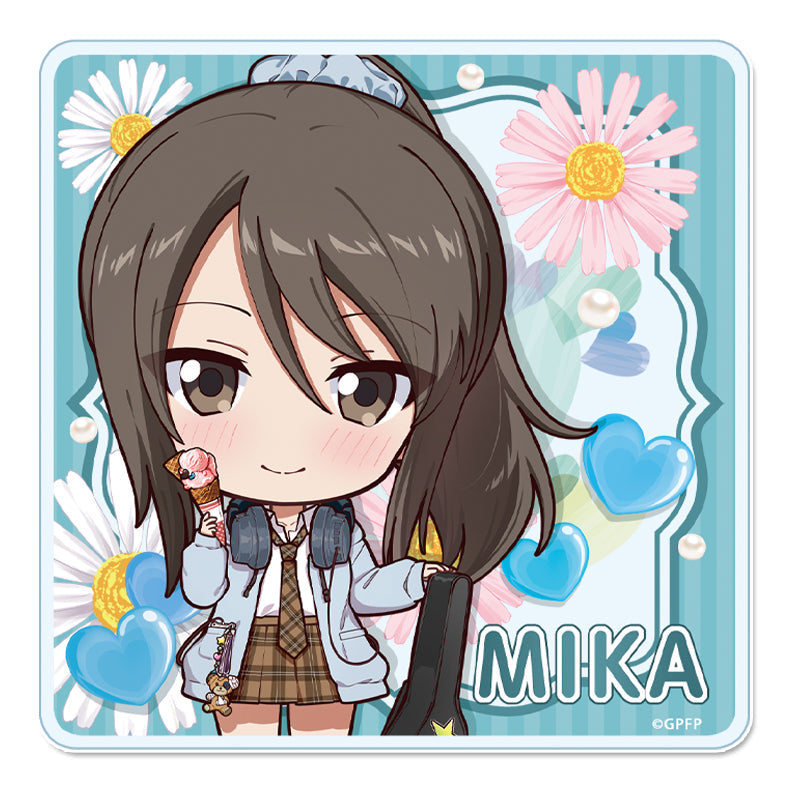 『ガールズ&パンツァー 最終章』ぷちちょこアクリルコースター 【ミカ】ギャル制服ver.