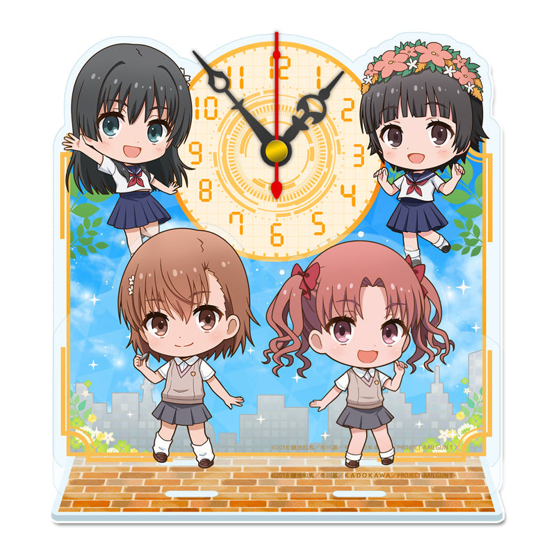 『とある科学の超電磁砲T』ぷちちょこミニアクリル置時計【A】