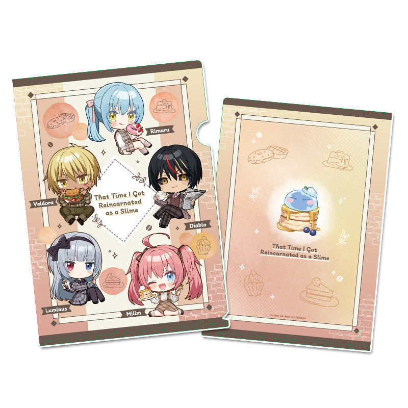 『転生したらスライムだった件』ぷちちょこクリアファイル 【D】カフェごはんver.