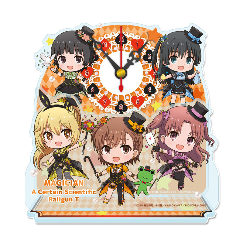 『とある科学の超電磁砲T』ぷちちょこミニアクリル置時計【マジシャンver.】