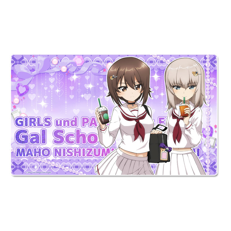 『ガールズ&パンツァー 最終章』描き下ろし デスクマット【西住まほ&逸見エリカ】ギャル制服ver.