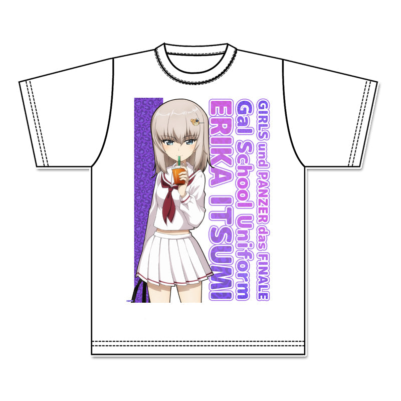『ガールズ&パンツァー 最終章』描き下ろし グラフィックTシャツ【逸見エリカ】ギャル制服ver.