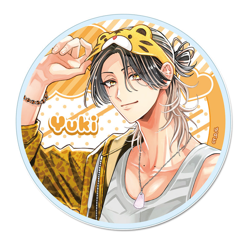 『しゅきしゅきMAXハート♡』山野でこ先生 描き下ろし アクリルコースター【菖蒲 虎幸】パジャマver.