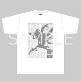 『レーシングミク2024Ver.』キービジュアルサイドシルエット&戦績Tシャツ 白 Lサイズ