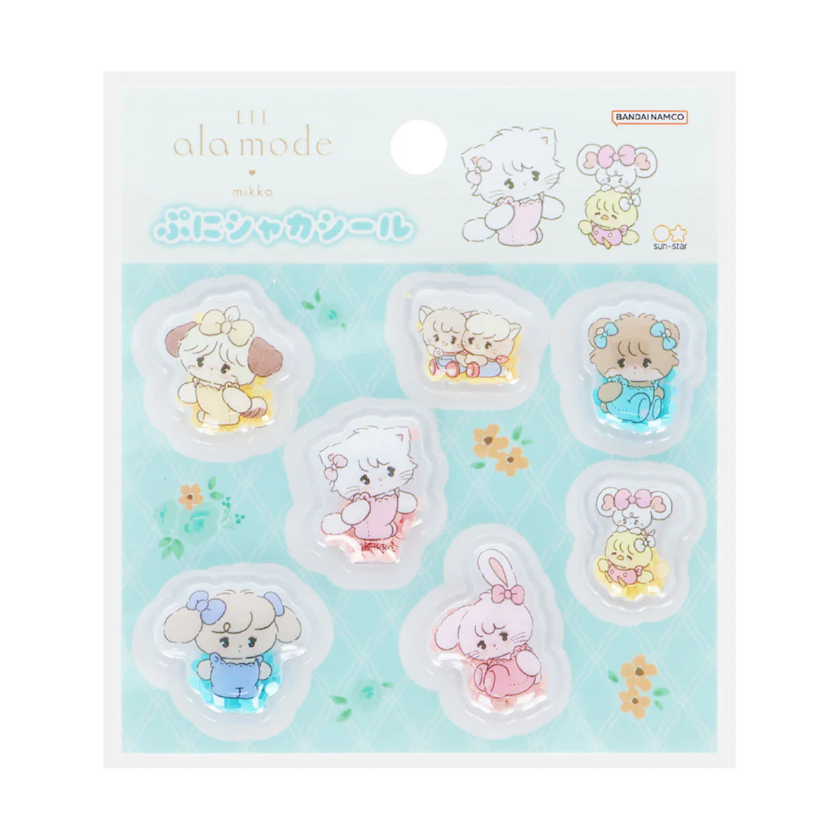 『mikko illustrations』Lil ala mode ぷにシャカシール（ミント）