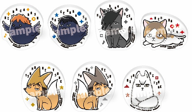 『ハイキュー!!』マスコット リング付きアクリルチャーム【BOX】