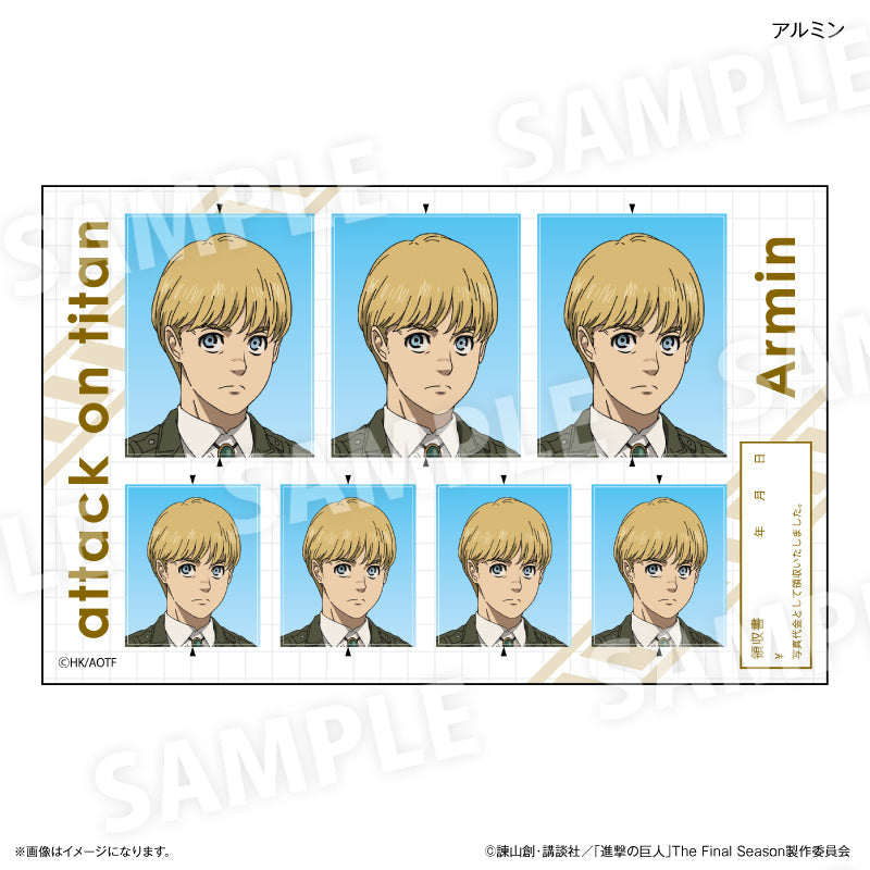 『進撃の巨人』進撃の巨人 証明写真風ステッカー アルミン