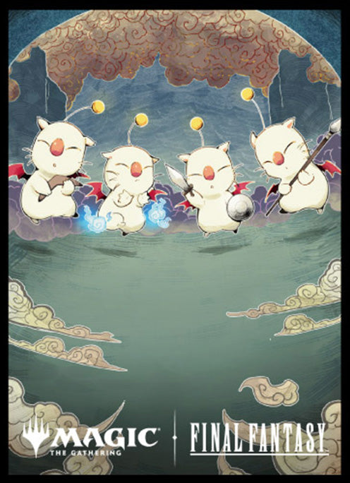 『マジックザギャザリング』マジックザギャザリング――FINAL FANTASY プレイヤーズカードスリーブ MFS-54 木版画 ボーダーレス版 モーグリたちの奮闘
