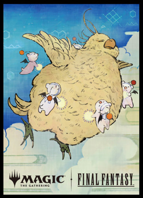 『マジックザギャザリング』マジックザギャザリング――FINAL FANTASY プレイヤーズカードスリーブ MFS-55 木版画 ボーダーレス版 召喚:デブチョコボ