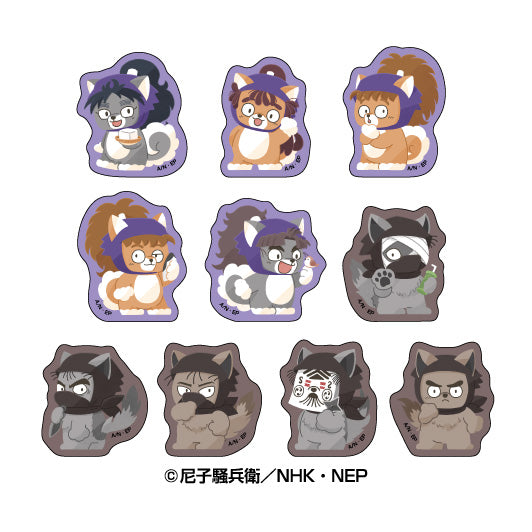 『忍たま乱太郎』どうぶつフォーゼ フレークシール 弐ノ段